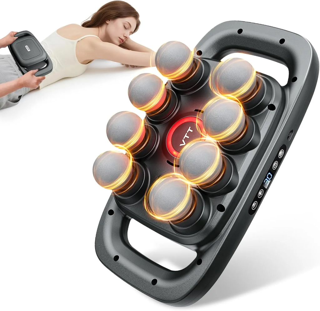 8 Head Massage Gun for Back, Shoulders, Legs,  & Muscle Pain Relief