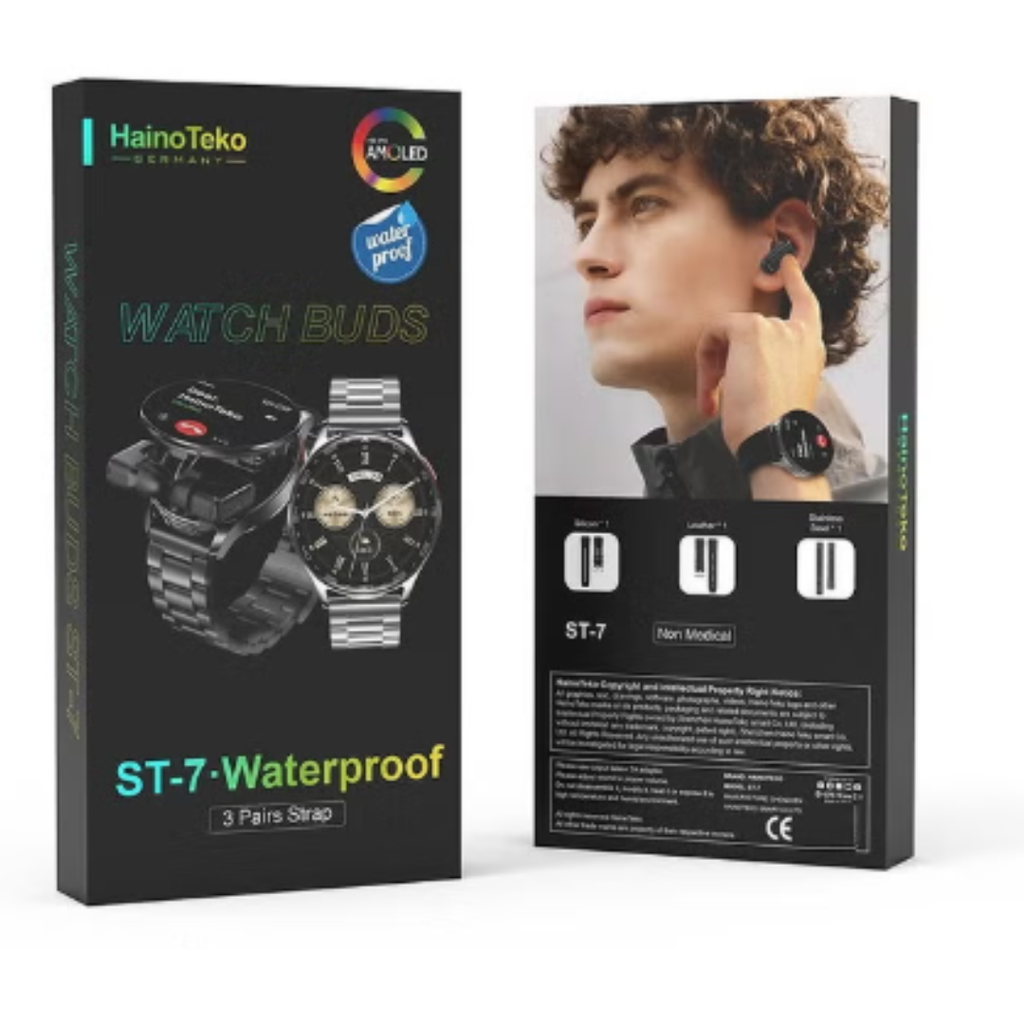 PowerBand ST7 HAINO TEKO - 2 in 1 Smartwatch + Earbuds